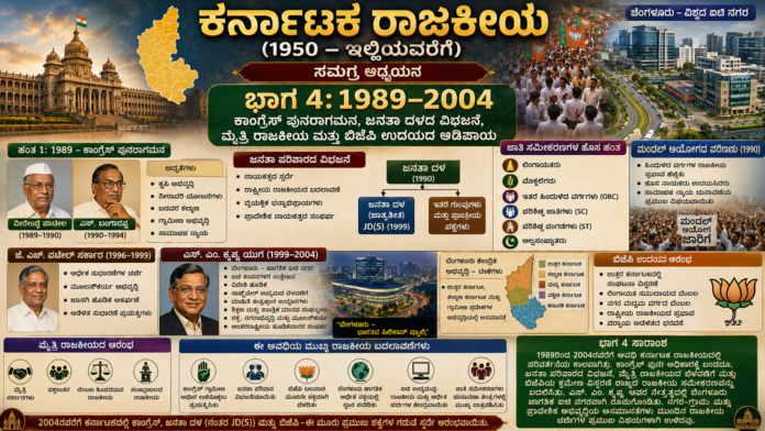 Karnataka politics 1989-2004 overview